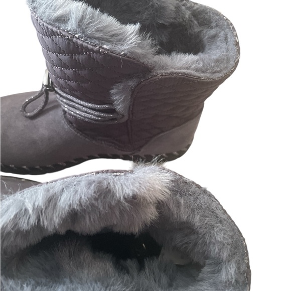 New women MUK LUKS dark gray size 7 boots - Picture 2 of 7